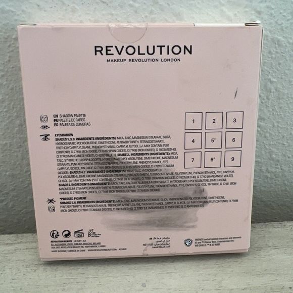 Friends x Revolution "Rachel" Eye Shadow Palette 9 Colors New With Box - Picture 2 of 6